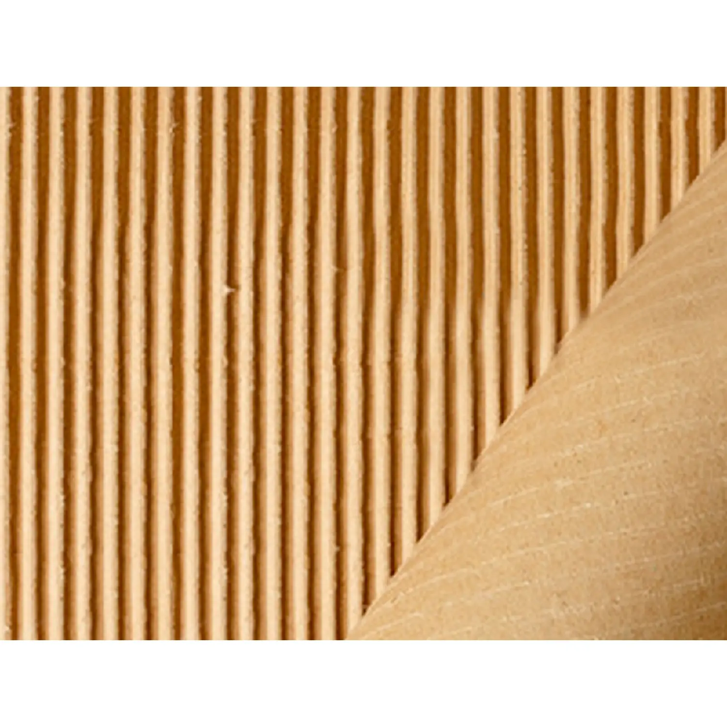 Cartoncino Ondulato Naturale 70x100 cm - Effetto Tridimensionale - Carta e cartoncino