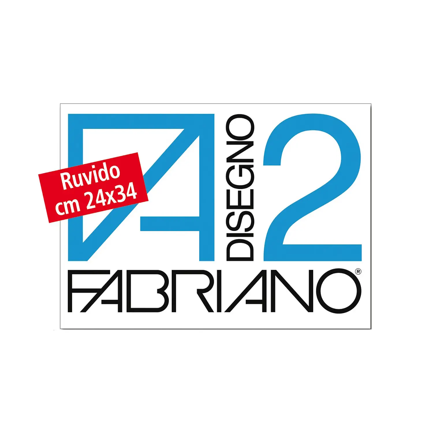 Album da Disegno Fabriano F2 Ruvido 24x33 cm – Carta Ruvida per Disegno Artistico - Carta e cartoncino