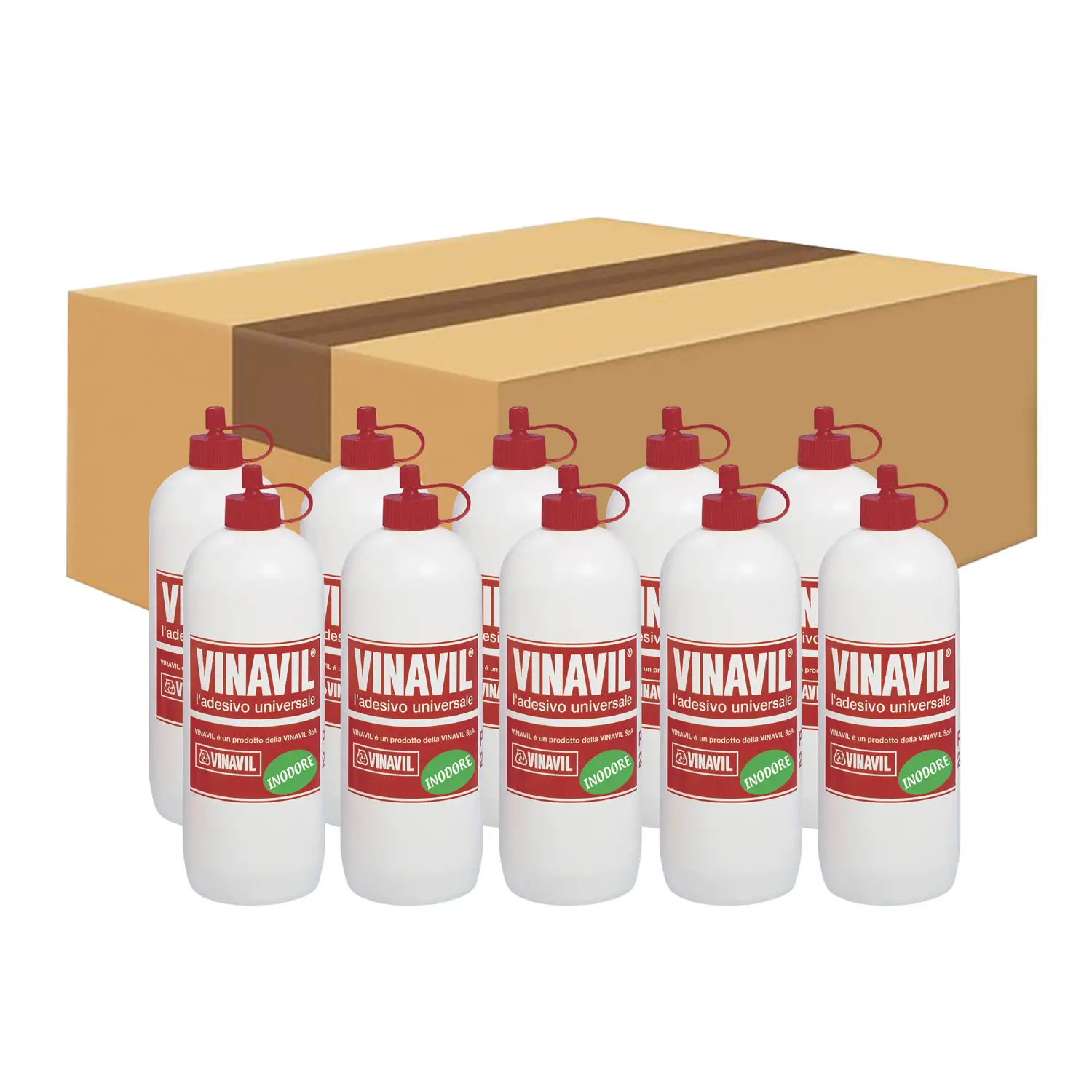 Colla Vinilica Vinavil Hobby Casa Scuola 250 gr. Promo 10 Pezzi - Nastri adesivi e colle