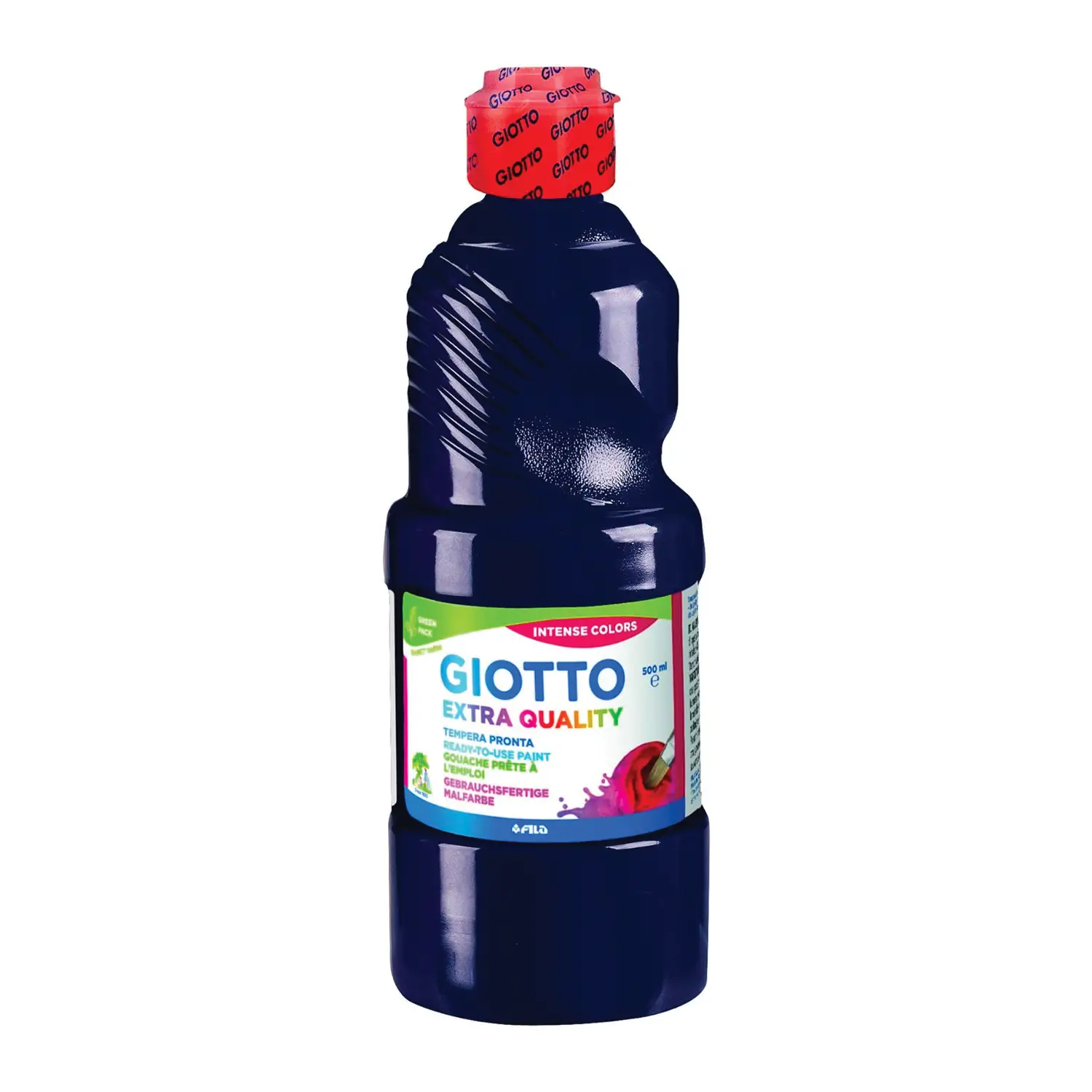 Tempera Pronta Extra Quality Giotto - Nero - Flacone 500 ml - Tempere