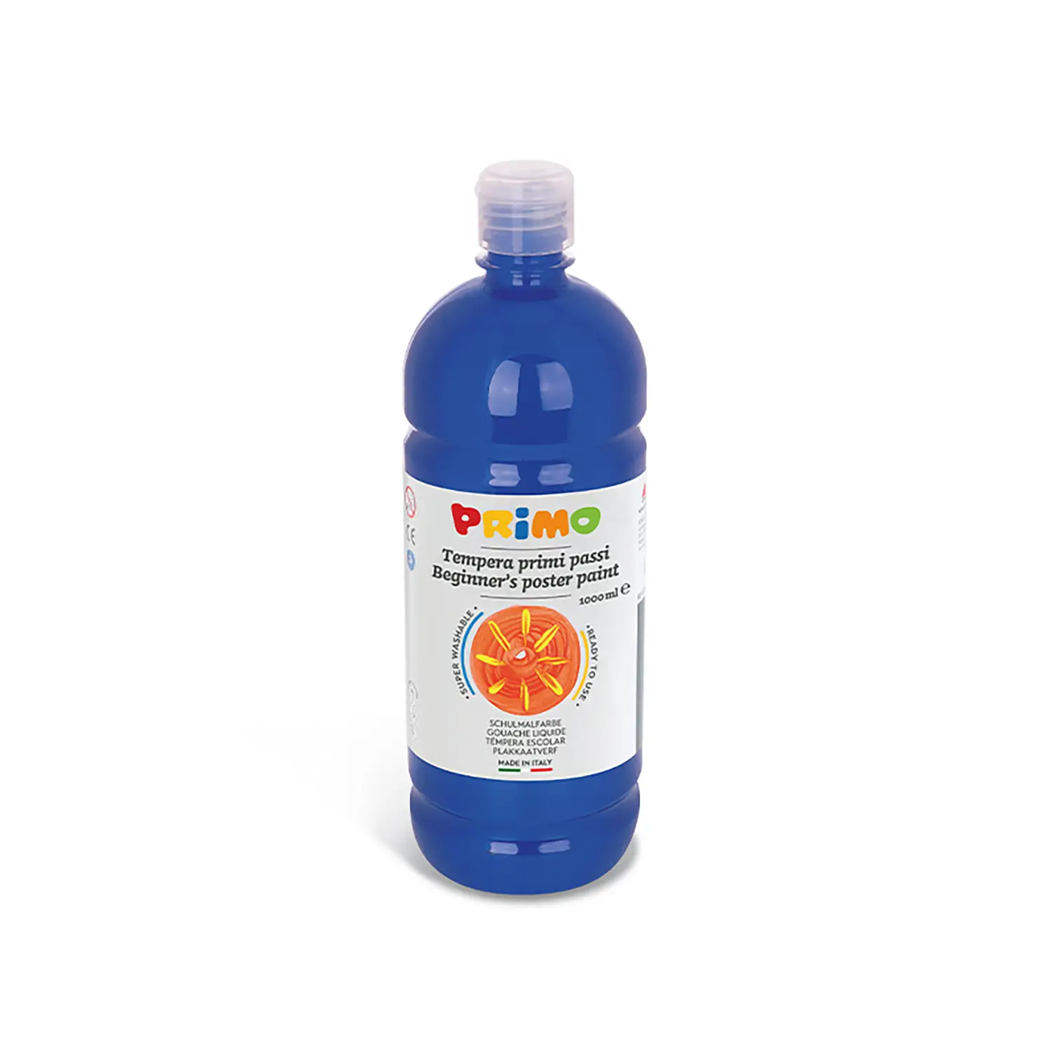 Tempera Pronta Primi Passi Primo 1000 ml. Blu - Tempere