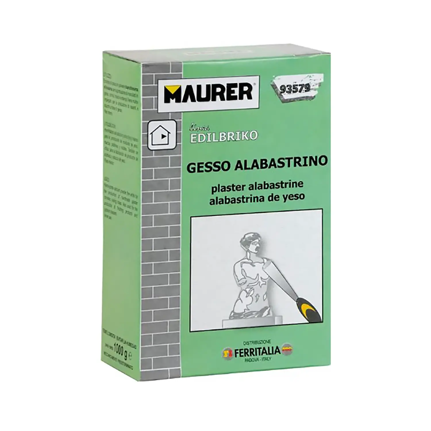 Gesso Alabastrino in Polvere 1 Kg – Materiale Artistico e Modellabile - Paste per modellare