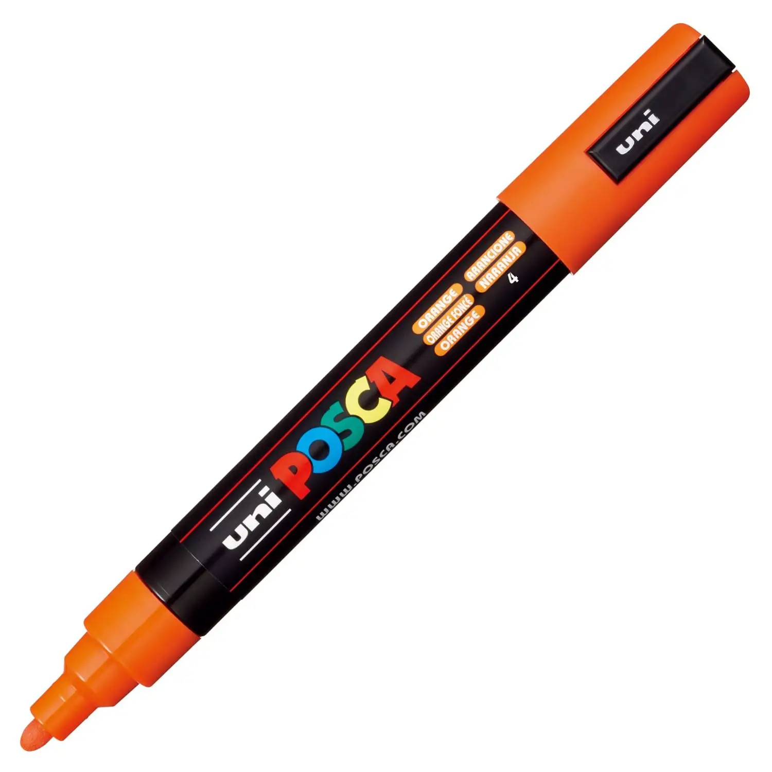 Pennarello Uni Posca Punta Media - Punta 1,8-2,5 mm - Arancio - Pennarelli