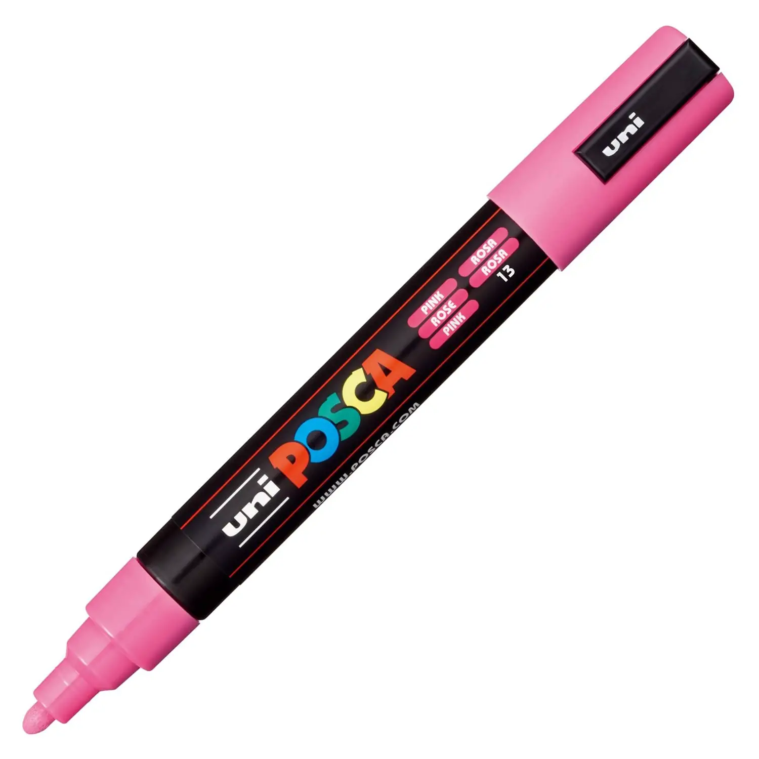 Pennarello Uni Posca Punta Media - Punta 1,8-2,5 mm - Rosa - Pennarelli