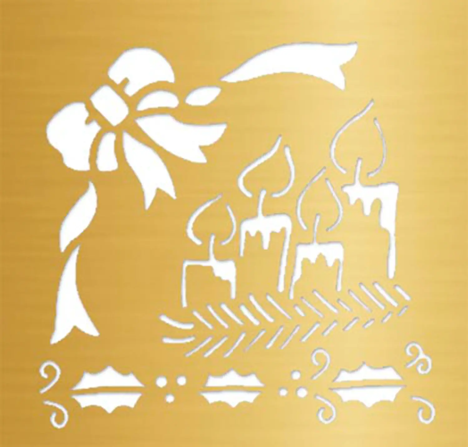 Mascherina Embossing Avvento – Stencil in Acciaio per Rilievo su Carta e Metallo - Embossing e fustelle