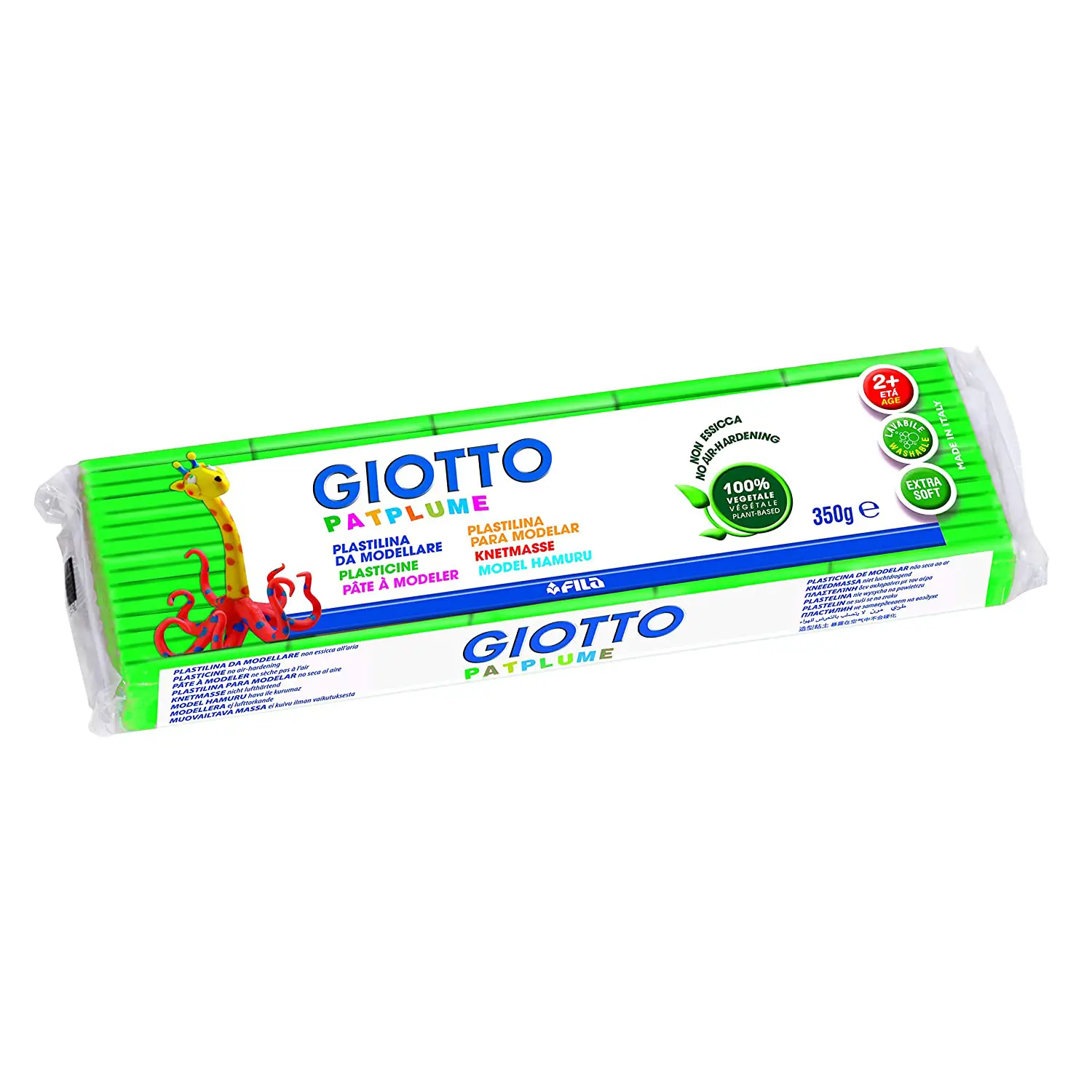 Plastilina Patplume Giotto – 350g Verde Chiaro - Paste per modellare