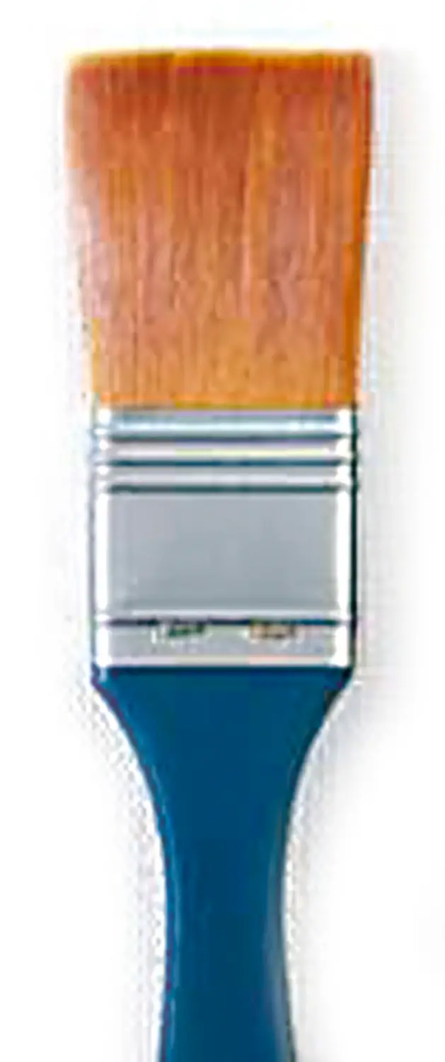 Pennellessa Piatta Punta 4 cm – Setola e Collarino in Alluminio - Pennelli e accessori