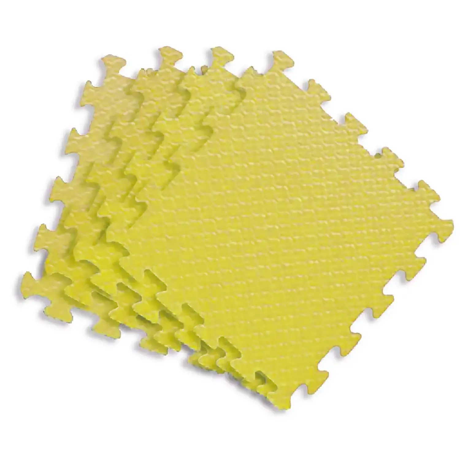 Tappetini Puzzle per Bambini in Eva 60x60 cm. Set 4 Pezzi Gialli - Tappeti per il gioco