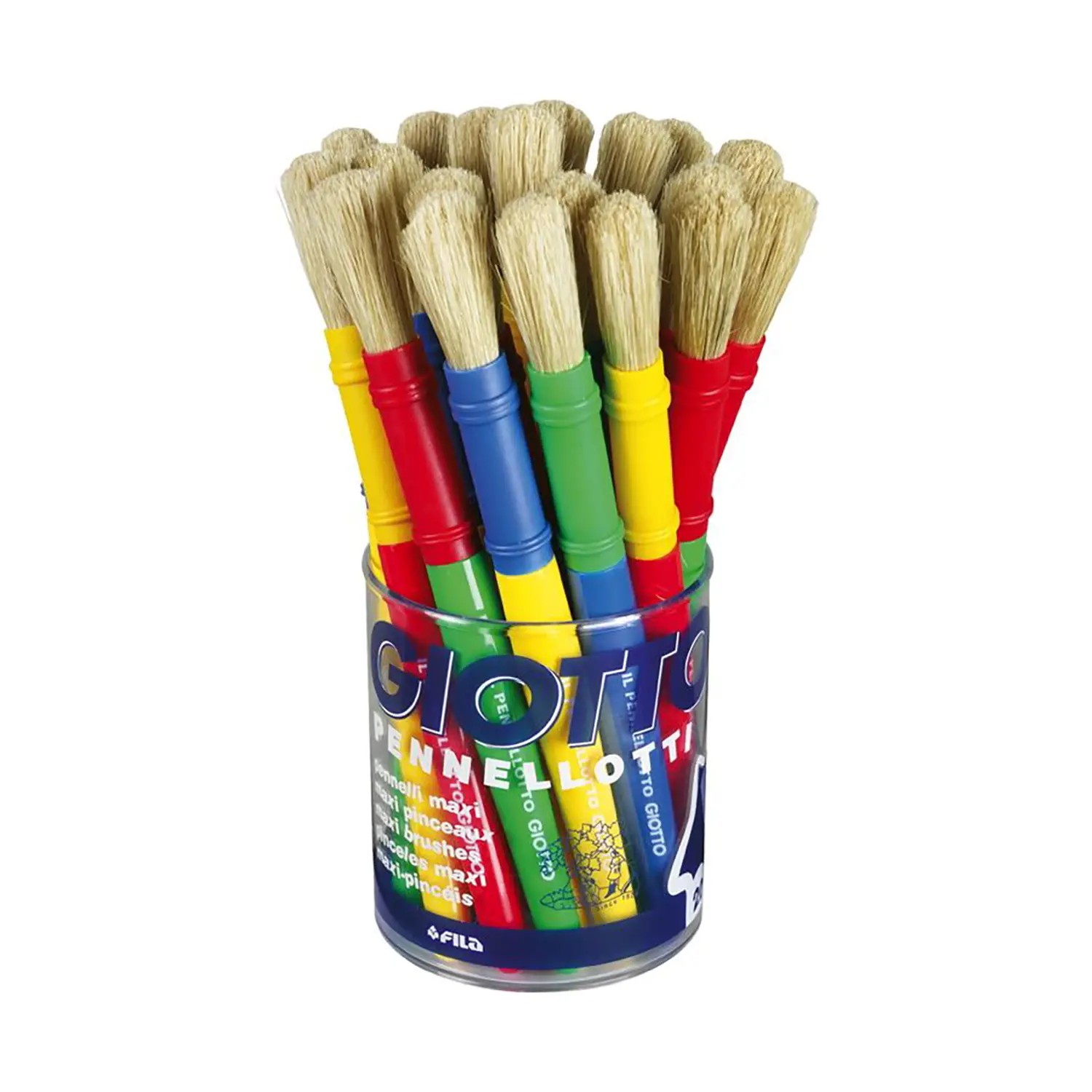 Barattolo 20 Pennellotti Giotto – Set di Pennelli per Pittura Creativa - Pennelli e accessori