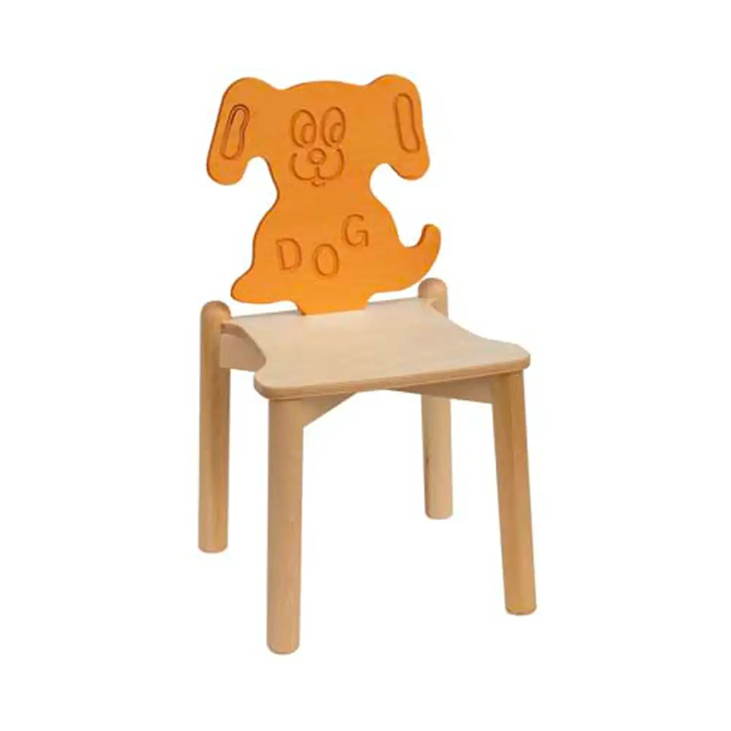 Sedia per Bambini Nido Infanzia Impilabile Amici Animali Orsetto - Sedie in legno