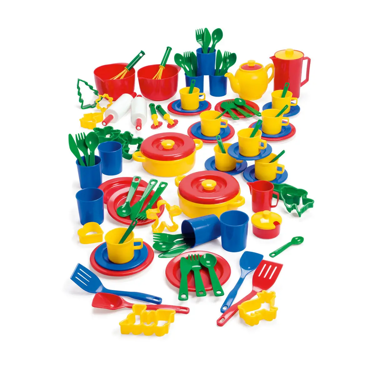 Maxi Set Stoviglie e Posate – 100 Pezzi - Cucine e gioco simbolico