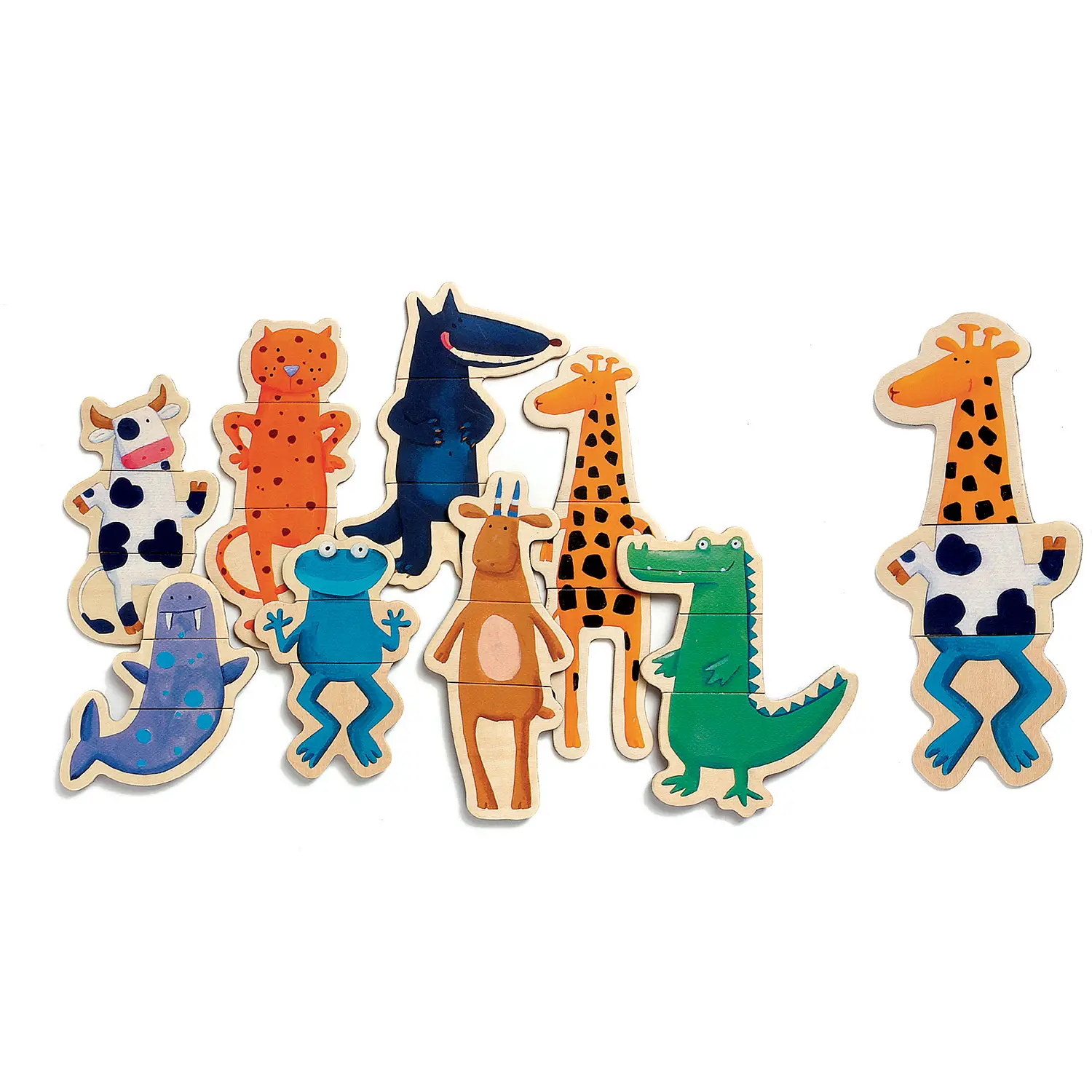 Puzzle Magnetico Animali Pazzerelli - costruzioni magnetiche
