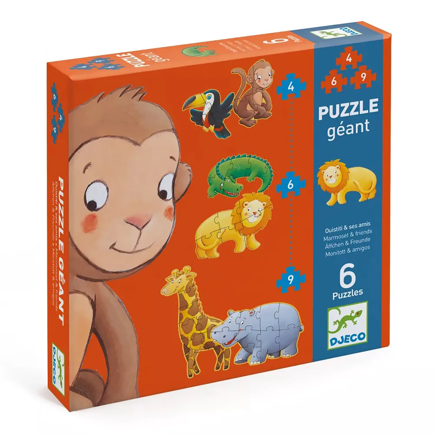 Puzzle Gigante Animali Esotici - Puzzle in cartone