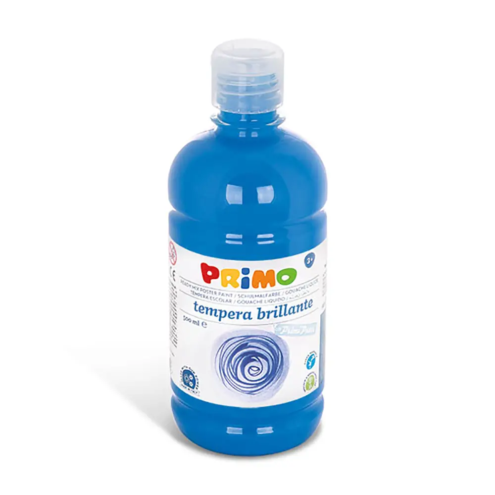 Tempera Primi Passi Primo 500 ml. Cyan - Tempere