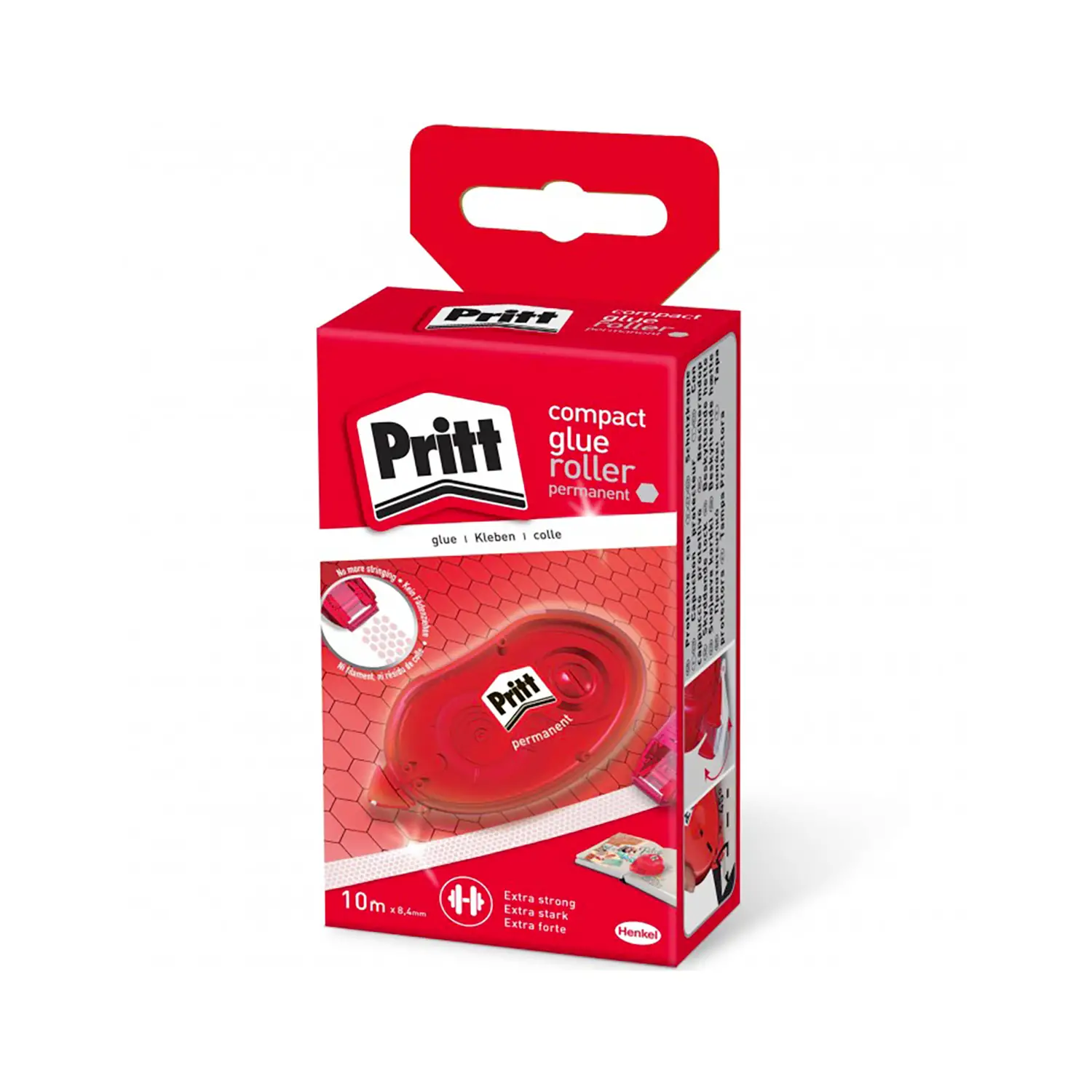 Pritt Roller Compact Permanent 8,4 mm – Incollaggio Rapido e Preciso - Nastri adesivi e colle