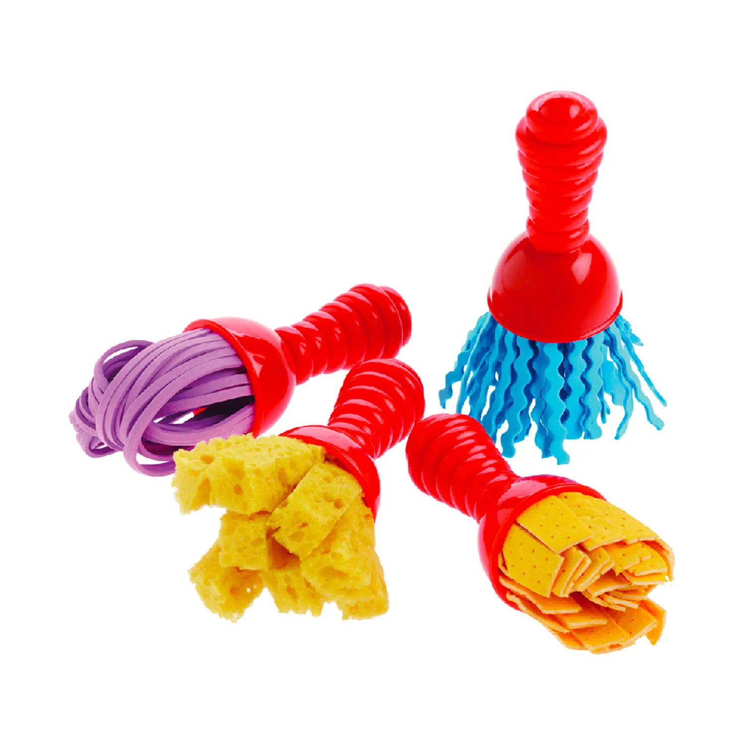 Set 4 Pennellotti Spumella Gommosi Multiforme – Pennelli Ergonomici - Pennelli e accessori