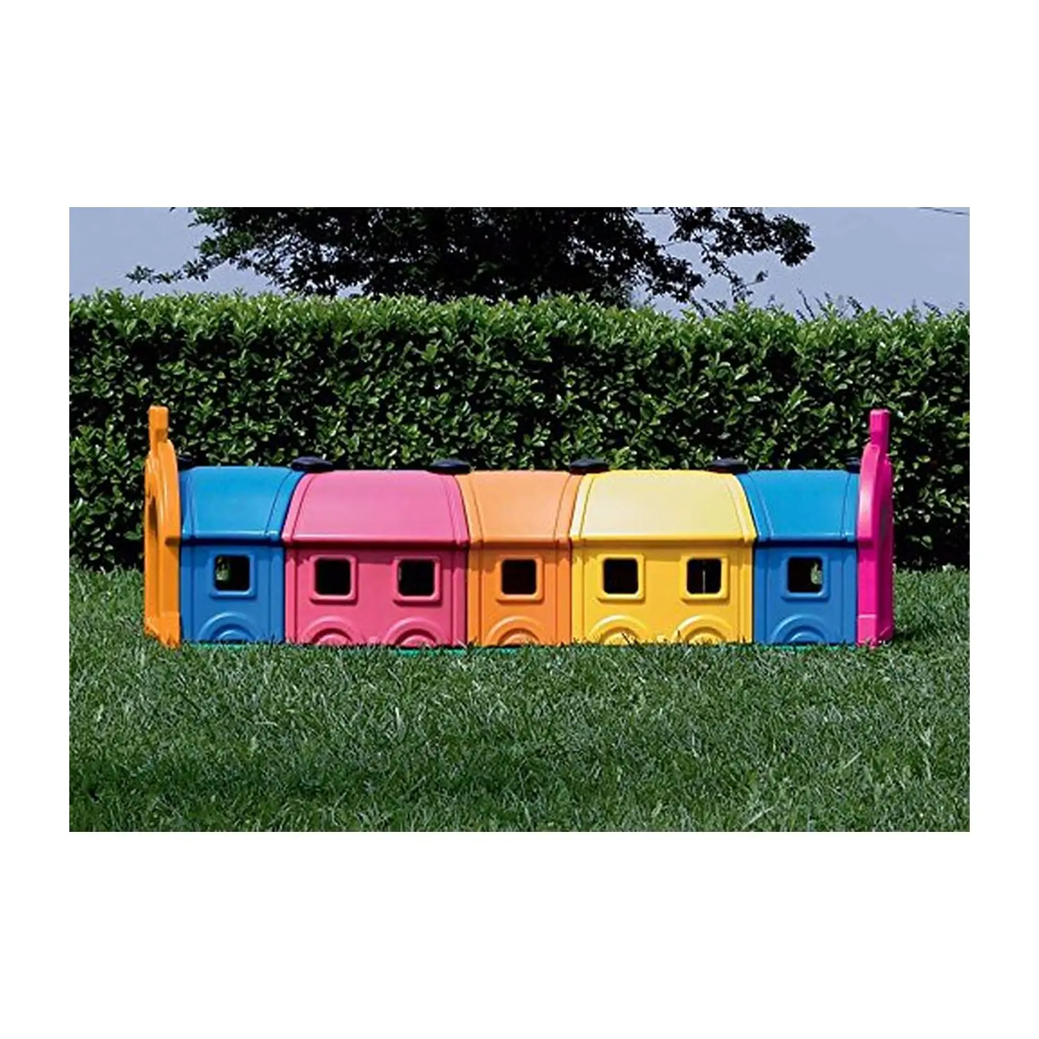 Tunnel Wagon Toy – 5 Vagoni + 2 Elementi Finali - Palestrine