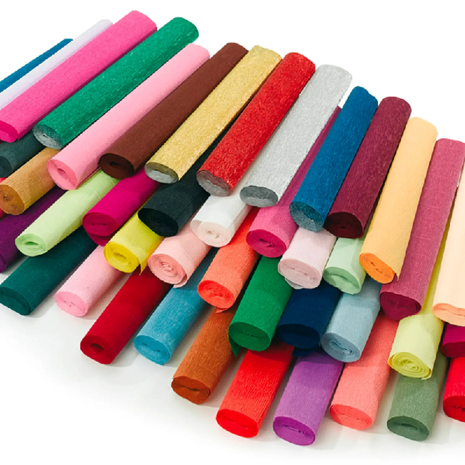 Carta Crespa Premium Extra Colorata – Pacco Scuola da 100 Rotoli in 10 Colori - Carta e cartoncino