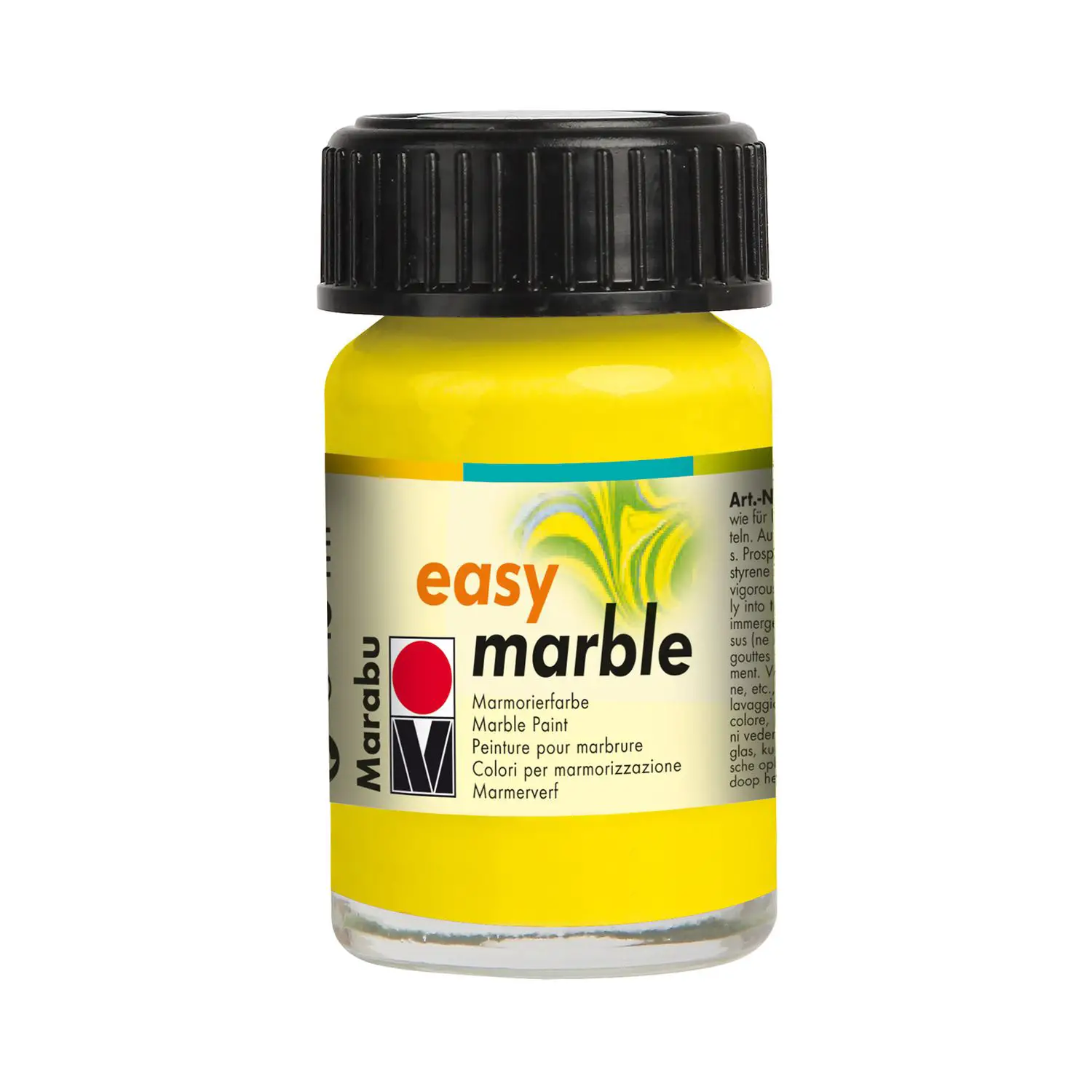 Marabu Easy Marble Giallo 15 ml – Colore per Marmorizzazione - Tempere