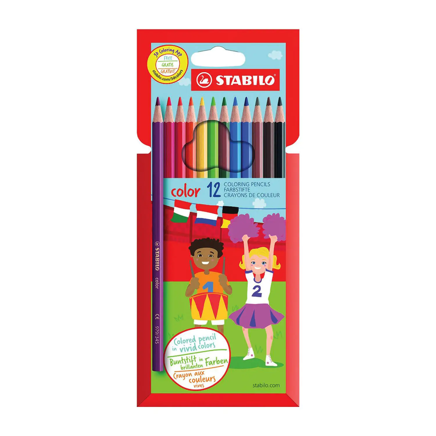 Pastelli Color Stabilo – Set da 12 Pezzi | Colori Vivaci e Alta Qualità - Pastelli
