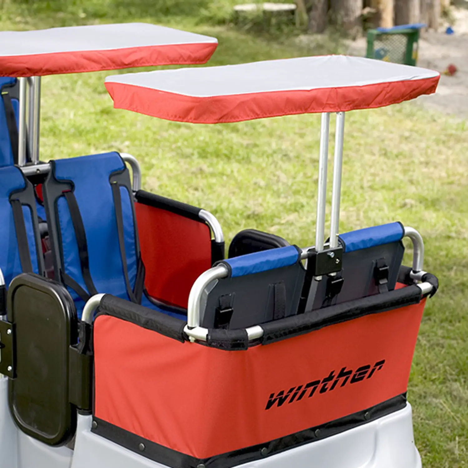 Capotina Tettuccio Parasole per Kiddy Bus – Compatibile con 4 e 6 Posti - Carrozzine multiposto