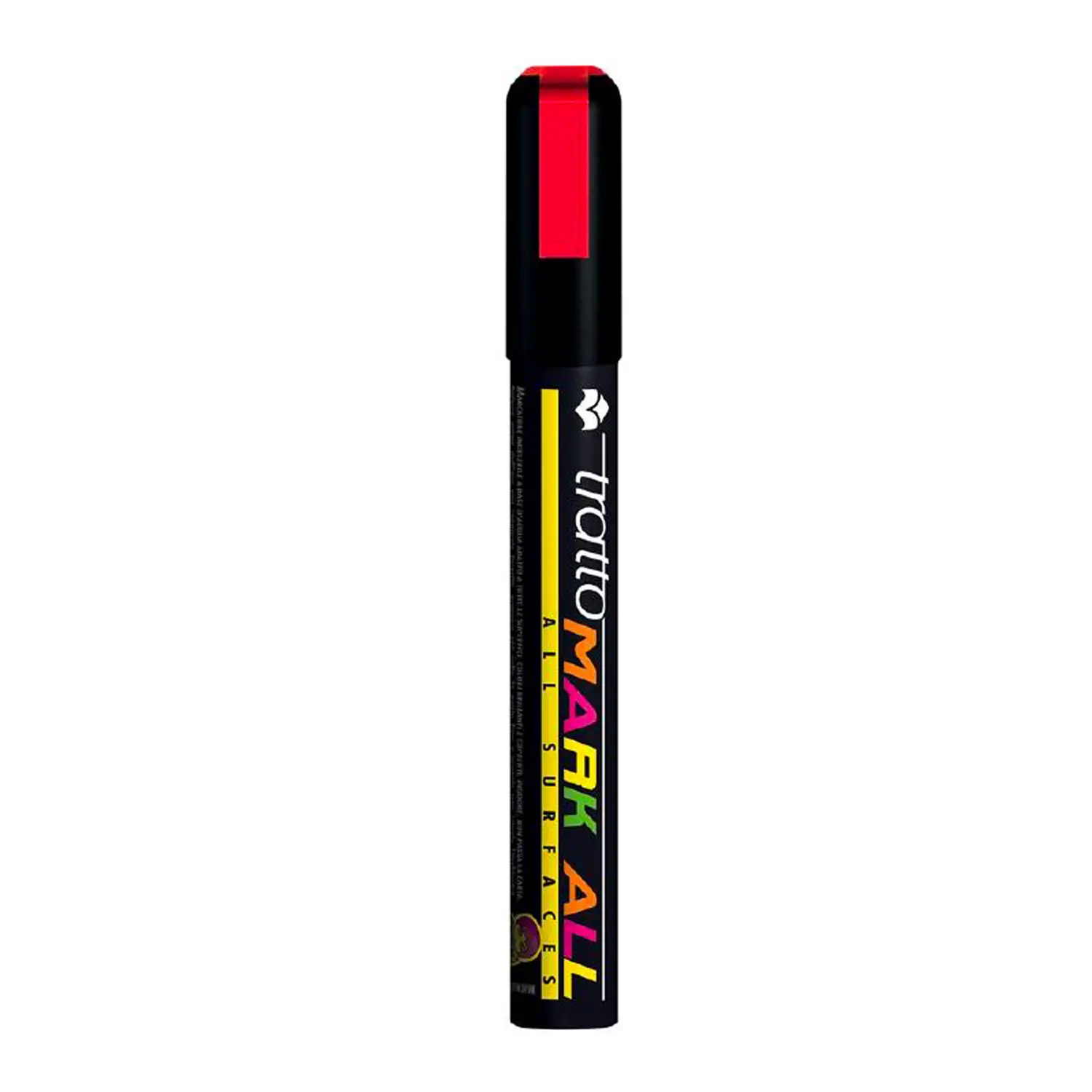 Pennarello Tratto Mark-All Fila Rosso – Marcatore Indelebile Multi Superficie - Pennarelli
