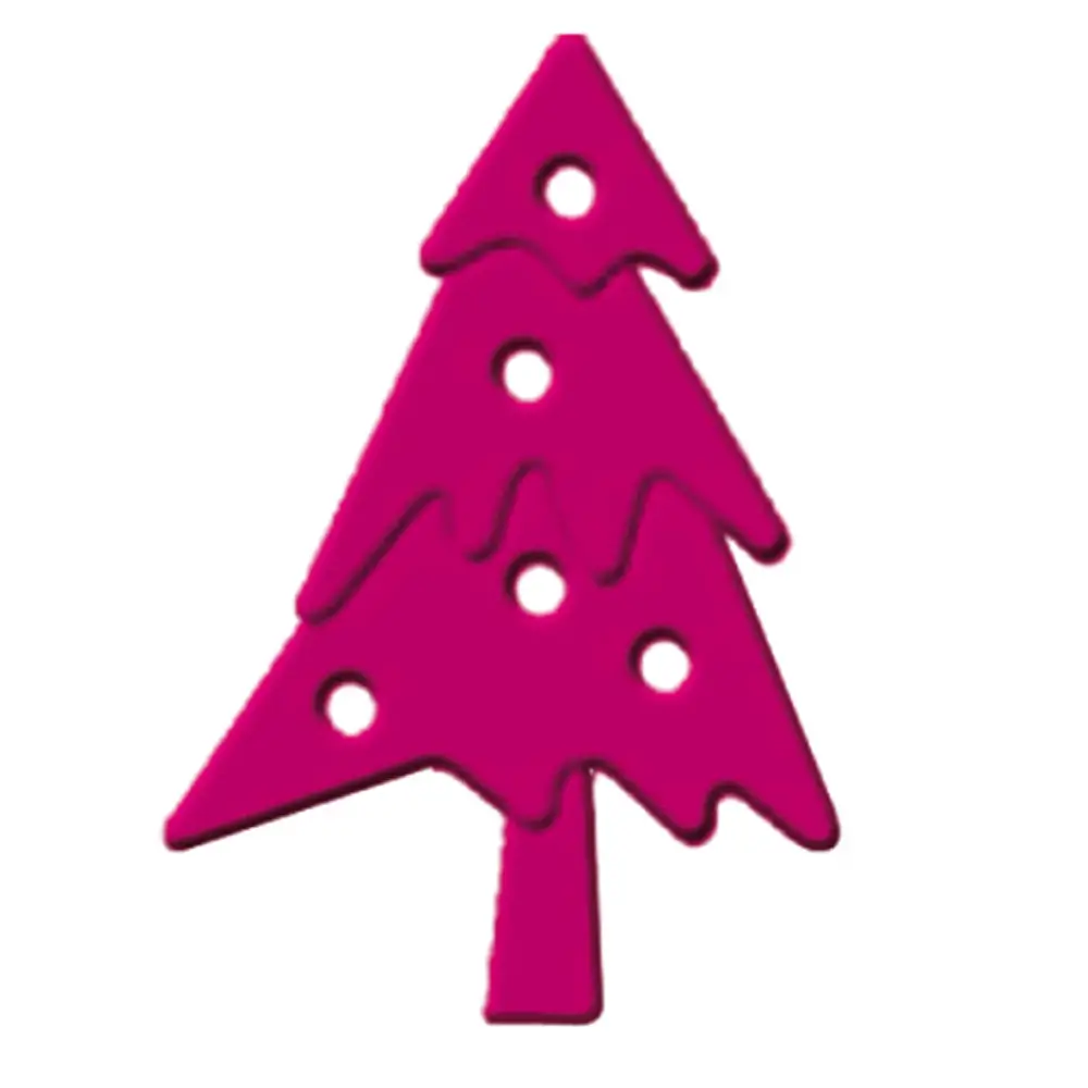Mini Fustella Bassorilievo Abete – Fustella Creativa per Scrapbooking e Biglietti - Embossing e fustelle