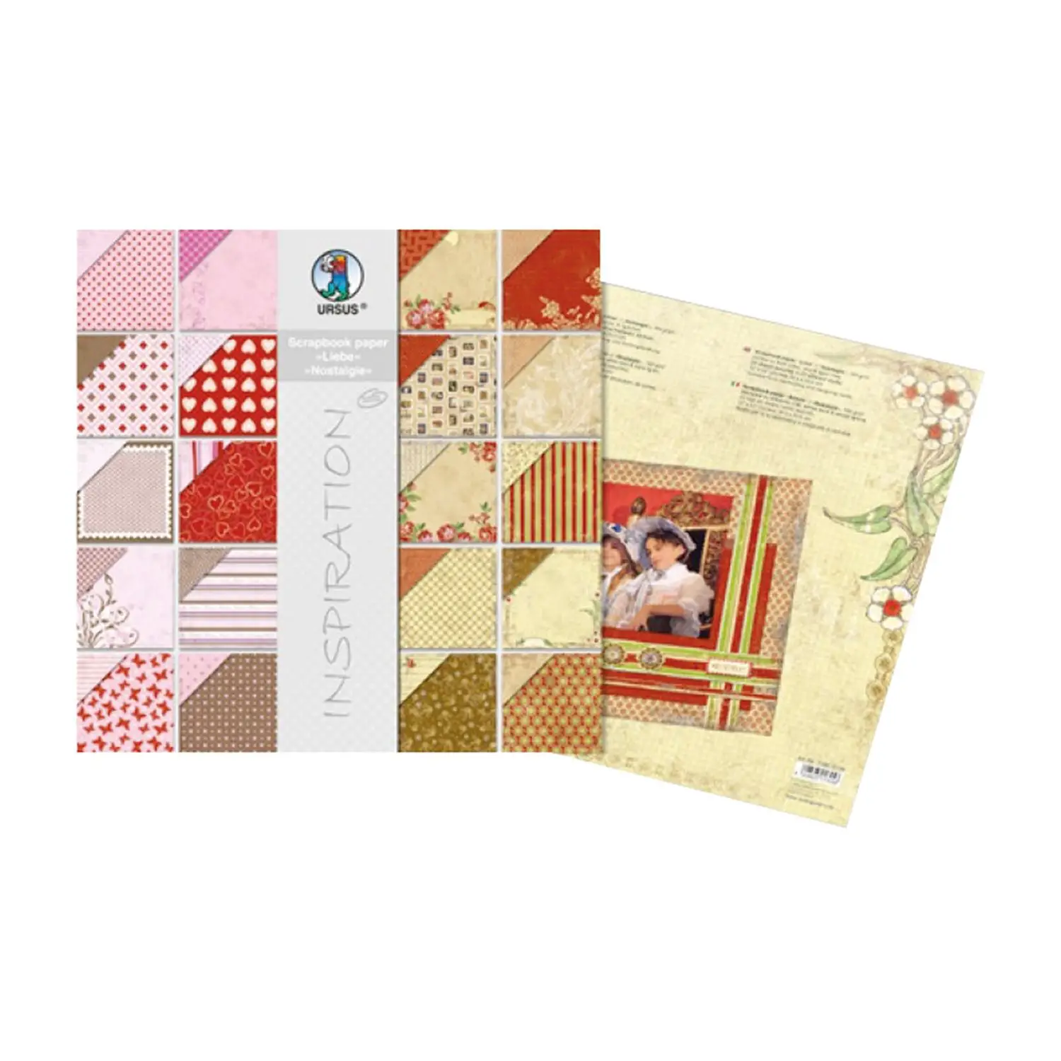 Cartoncini Bifacciali Nostalgia 20 fogli cm 30,5x30,5 - Carta e cartoncino
