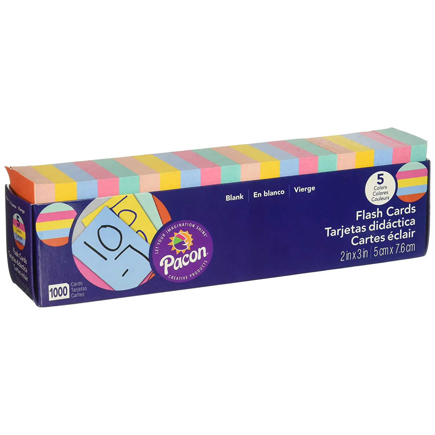 Cartoncini Flash Cards Colorati – Versatili per Scuola, Ufficio e Attività Didattiche - Carta e cartoncino