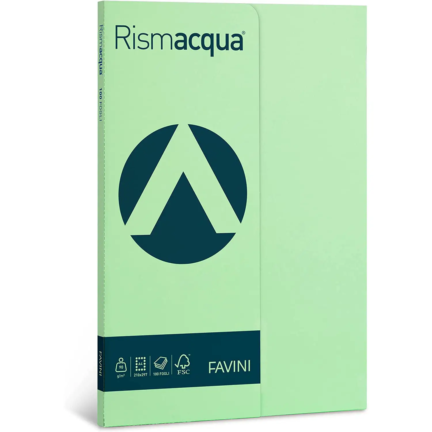 Carta Multiuso Colorata Rismacqua A4 90 gr – 100 Fogli - Verdino - Carta e cartoncino
