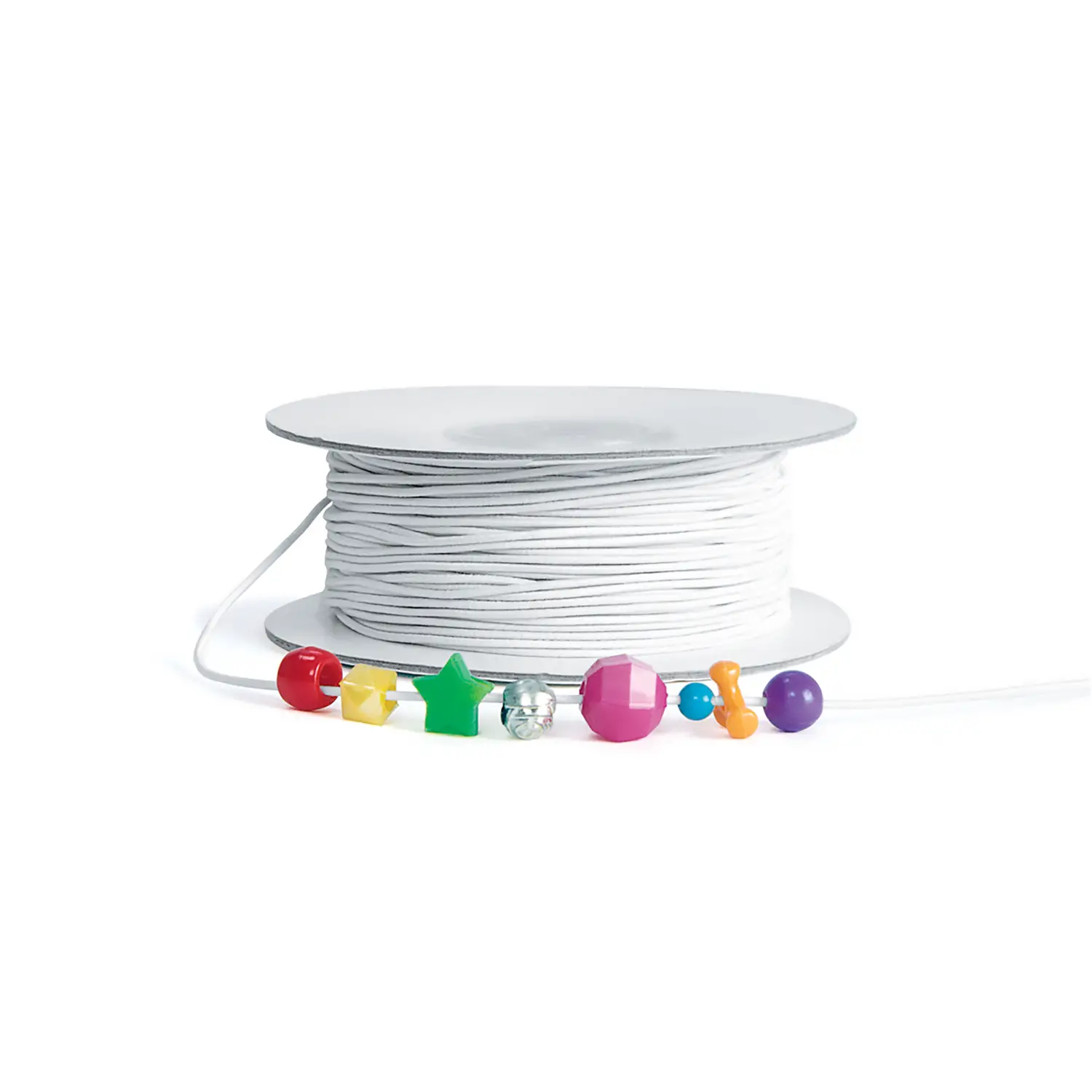 Cordoncino Elastico Bianco 1,5 mm – Bobina 91 Metri – Filo Elastico per Lavoretti Creativi - Applicazioni e decori