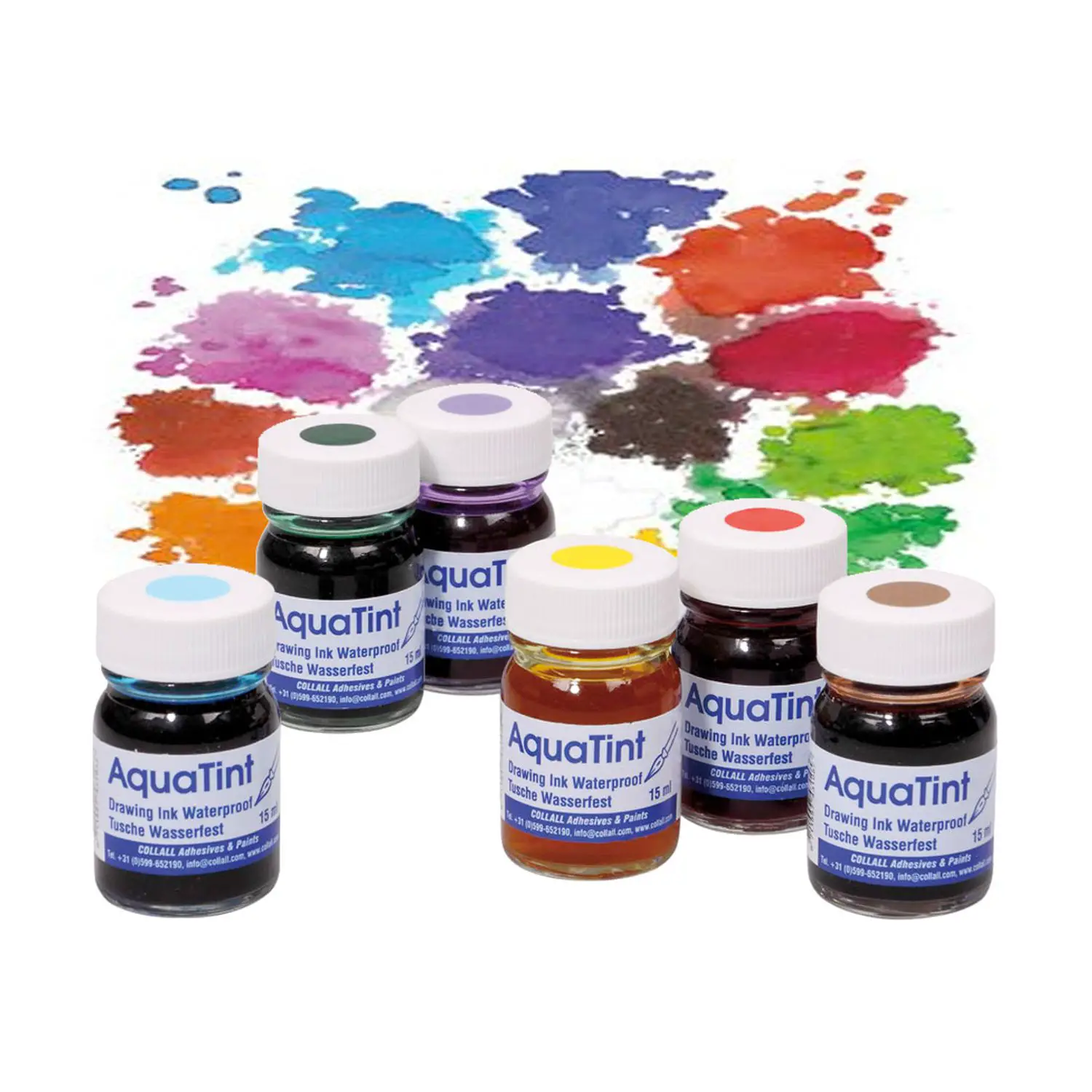 Inchiostro Colorato Aquatint – Set 6 Colori per Hobby Creativi - Inchiostri e acquerelli