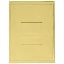 Cartella Pannosa 3 Lembi con Stampa 180gr Giallo - Archiviazione
