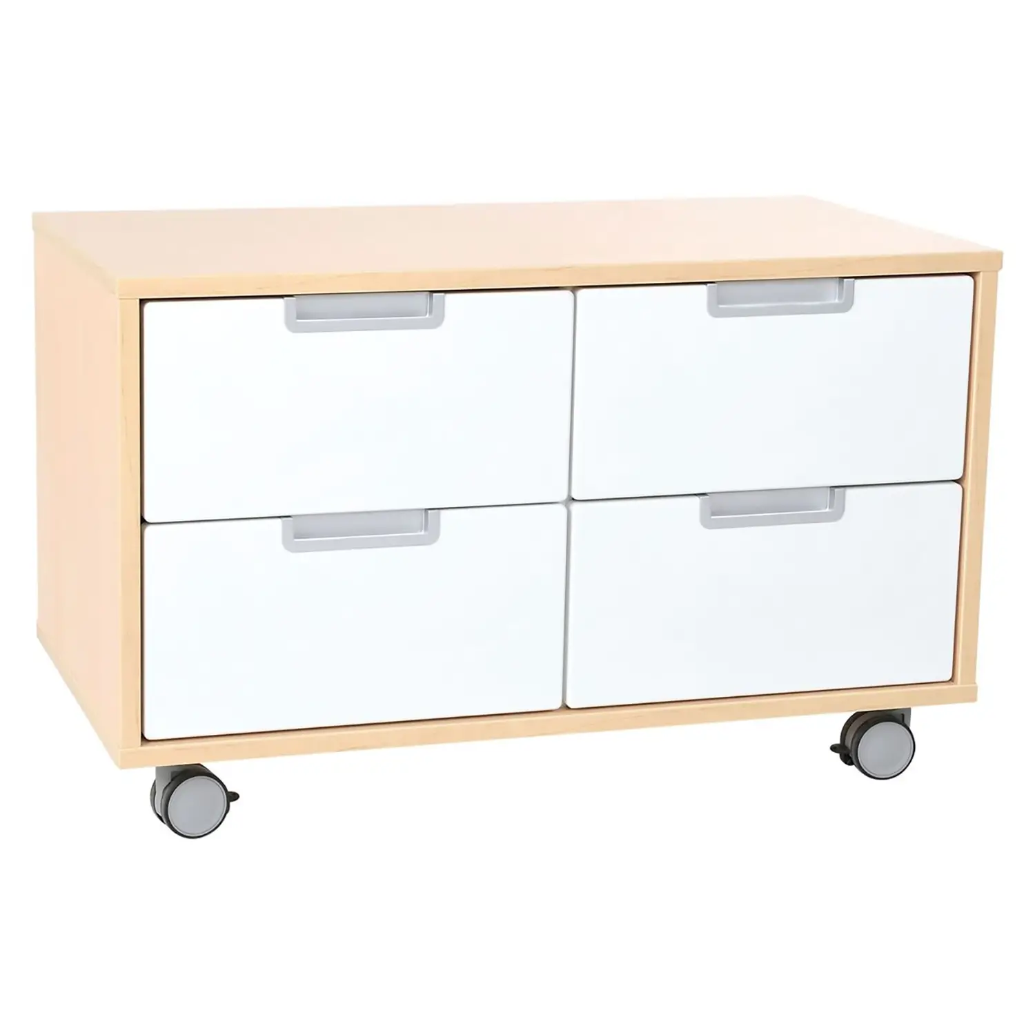 Mobile con Ruote a 4 Tiretti Serie Quadro 40 – Carrello Contenitore per Scuola - Carrelli
