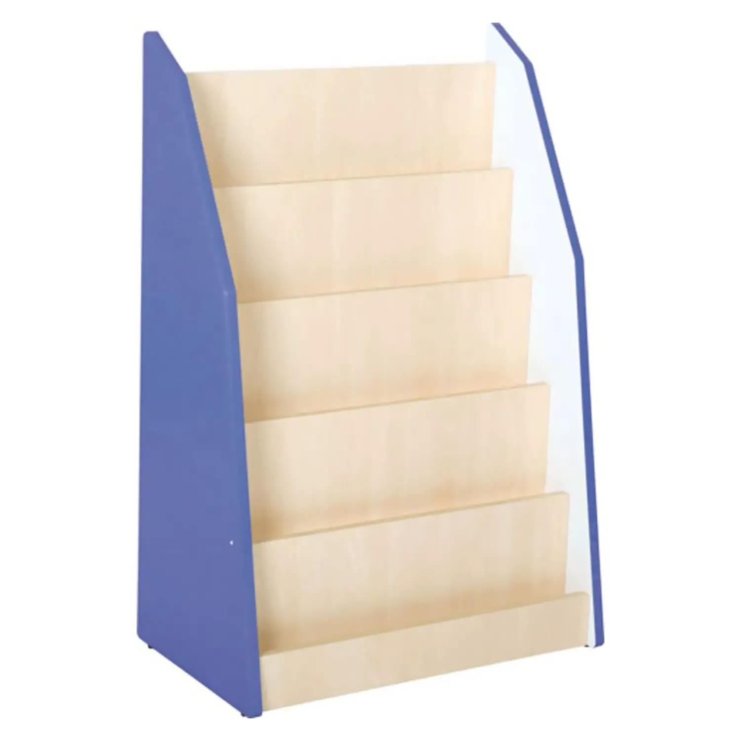 Libreria Quadro Blu per Scuola dell’Infanzia – Mobile Porta Libri con 5 Ripiani - Librerie e zone lettura