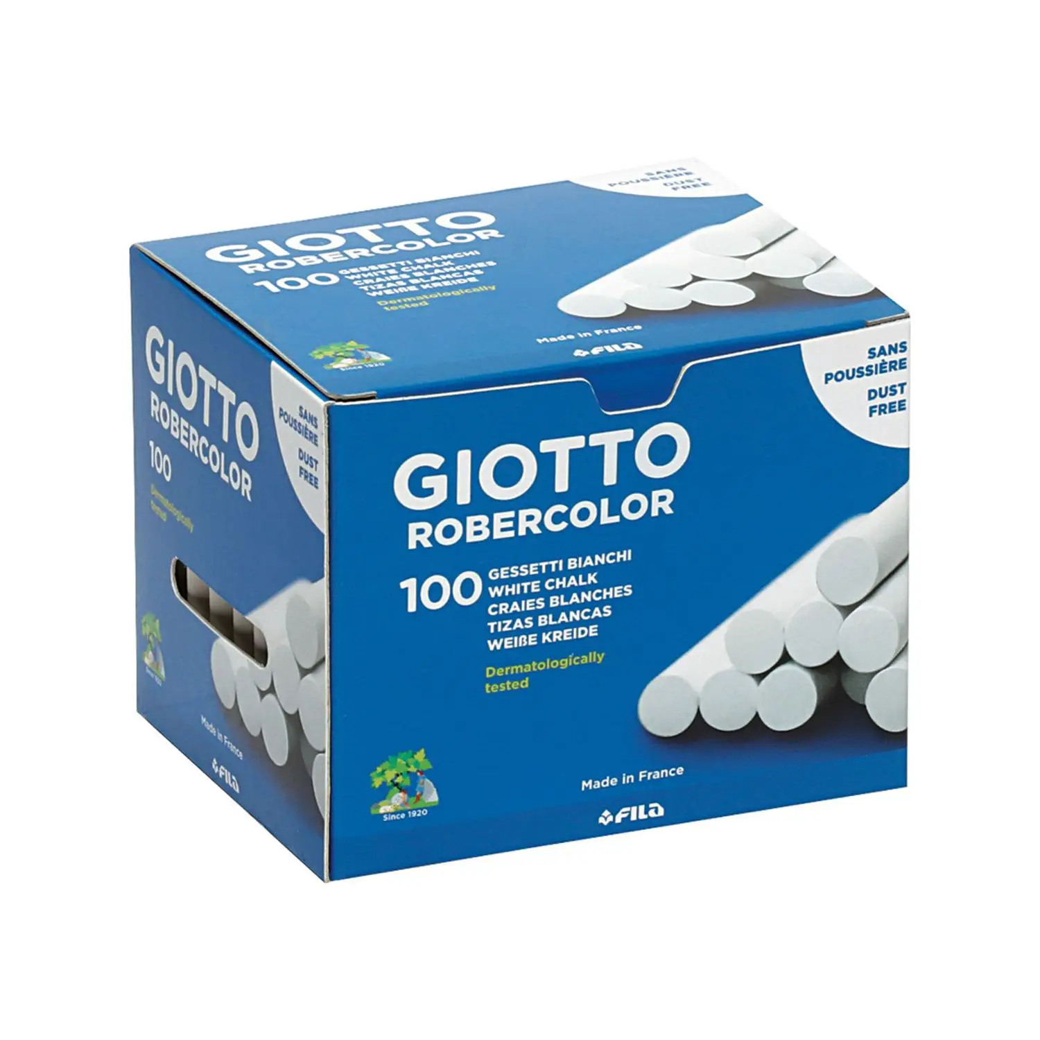 Gessi Giotto Robercolor - 100 Pezzi Bianchi - Gessi e accessori per lavagne