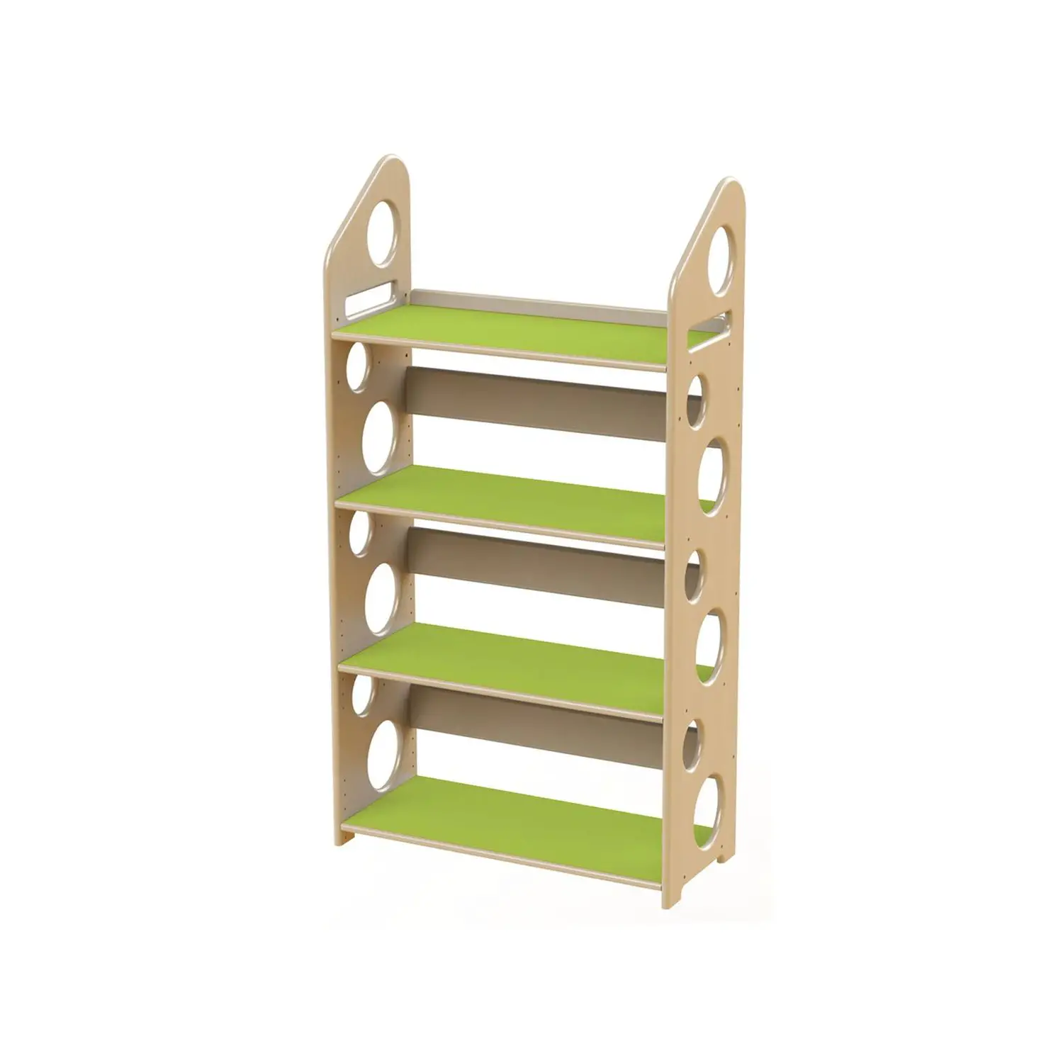 Modulo Libreria Media cm 133 - Verde - Arredo per Scuola dell’Infanzia - Librerie e zone lettura