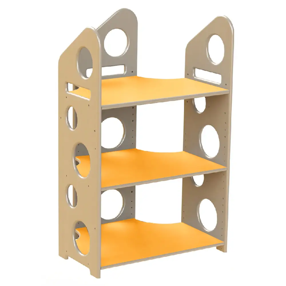 Modulo Libreria a T Bassa - Arancio - Arredo per Scuola dell’Infanzia - Librerie e zone lettura