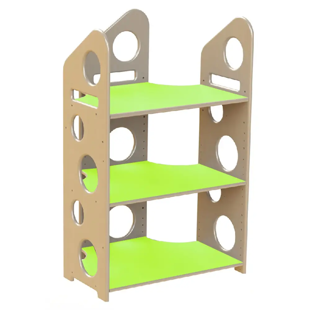 Modulo Libreria a T Bassa - Verde - Arredo per Scuola dell’Infanzia - Librerie e zone lettura