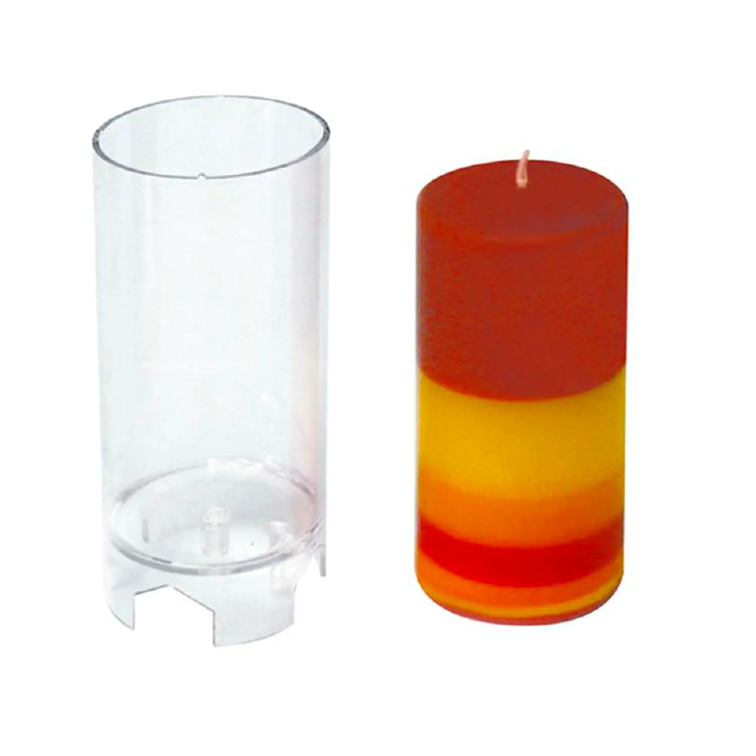 Stampo Candela Cilindro H 100 mm – Set per Candele Artigianali - Paste per modellare