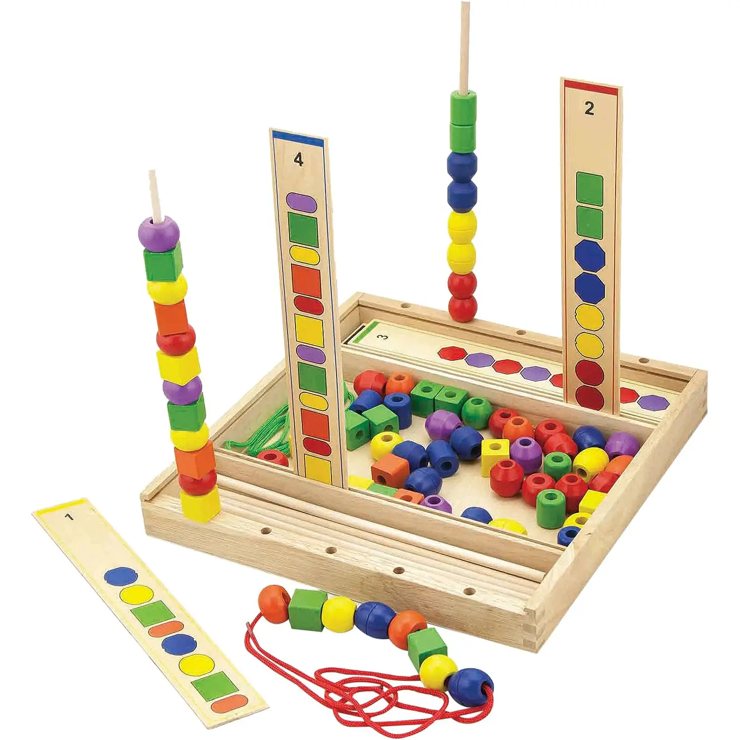 Classificazione Logica Sequenze Perle con Schede - Classificazione e matematica