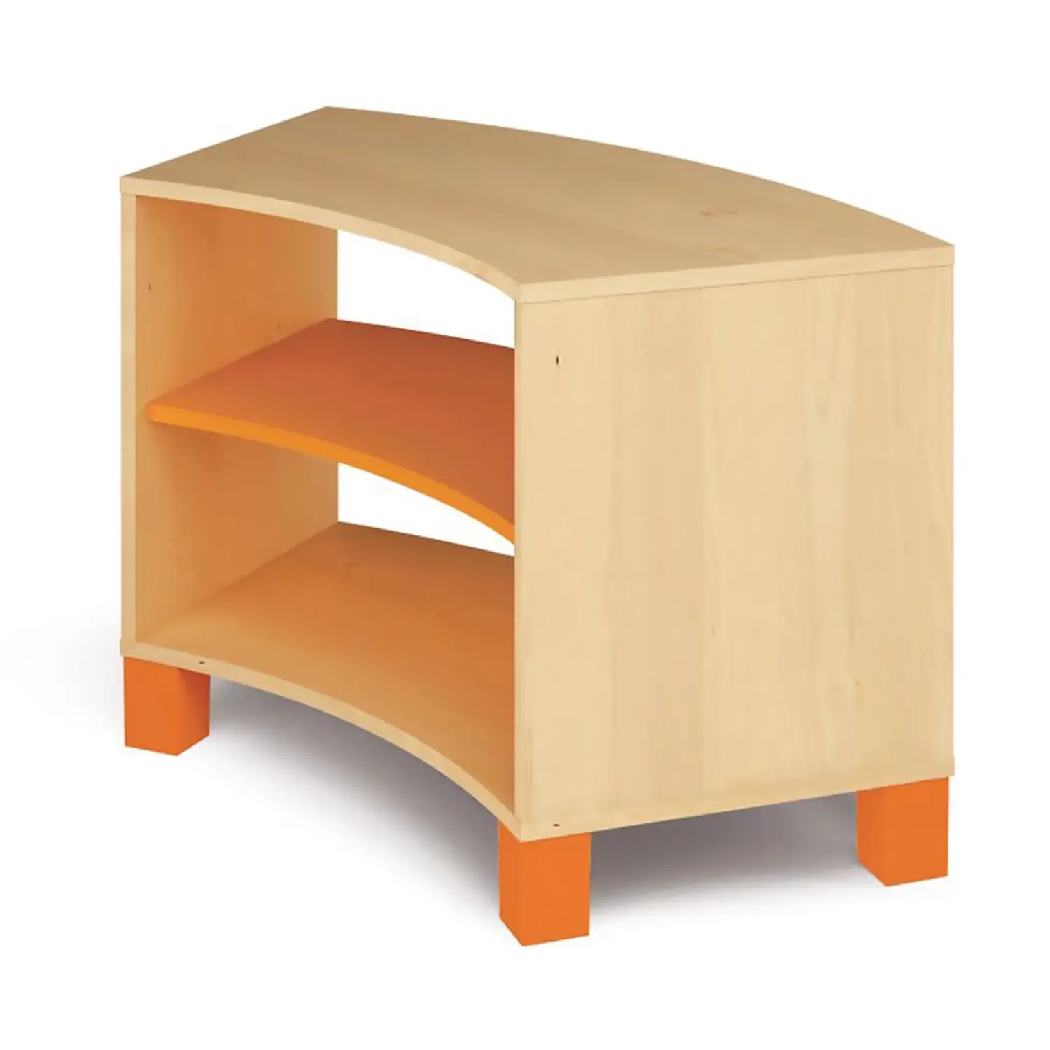 Mobile Divisorio Nova Arancio per Ambienti Scolastici, H 63 cm. - Arredo Nido e Infanzia