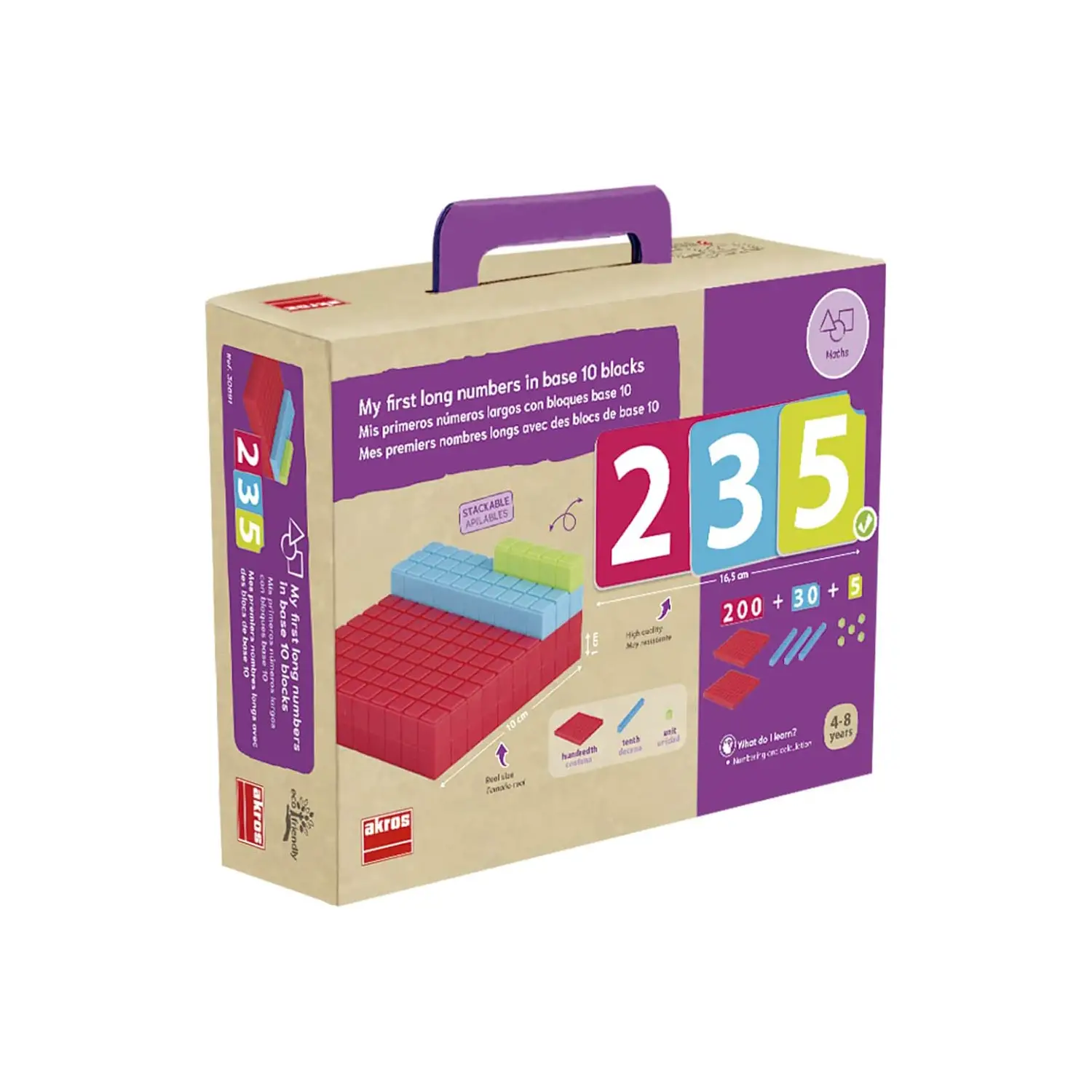I Miei Primi Numeri Lunghi con Blocchi di Base 10 – Materiale Montessori per la Matematica - Classificazione e matematica