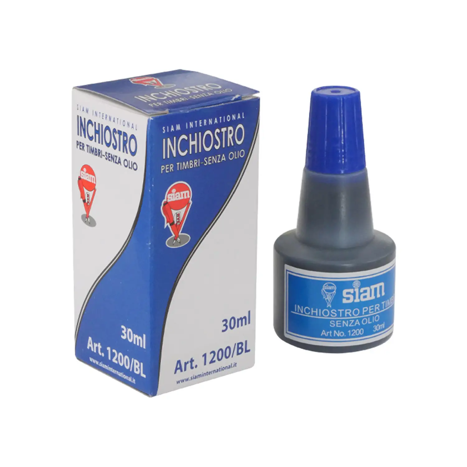 Inchiostro per Timbri in Gomma Blu - Cancelleria varia