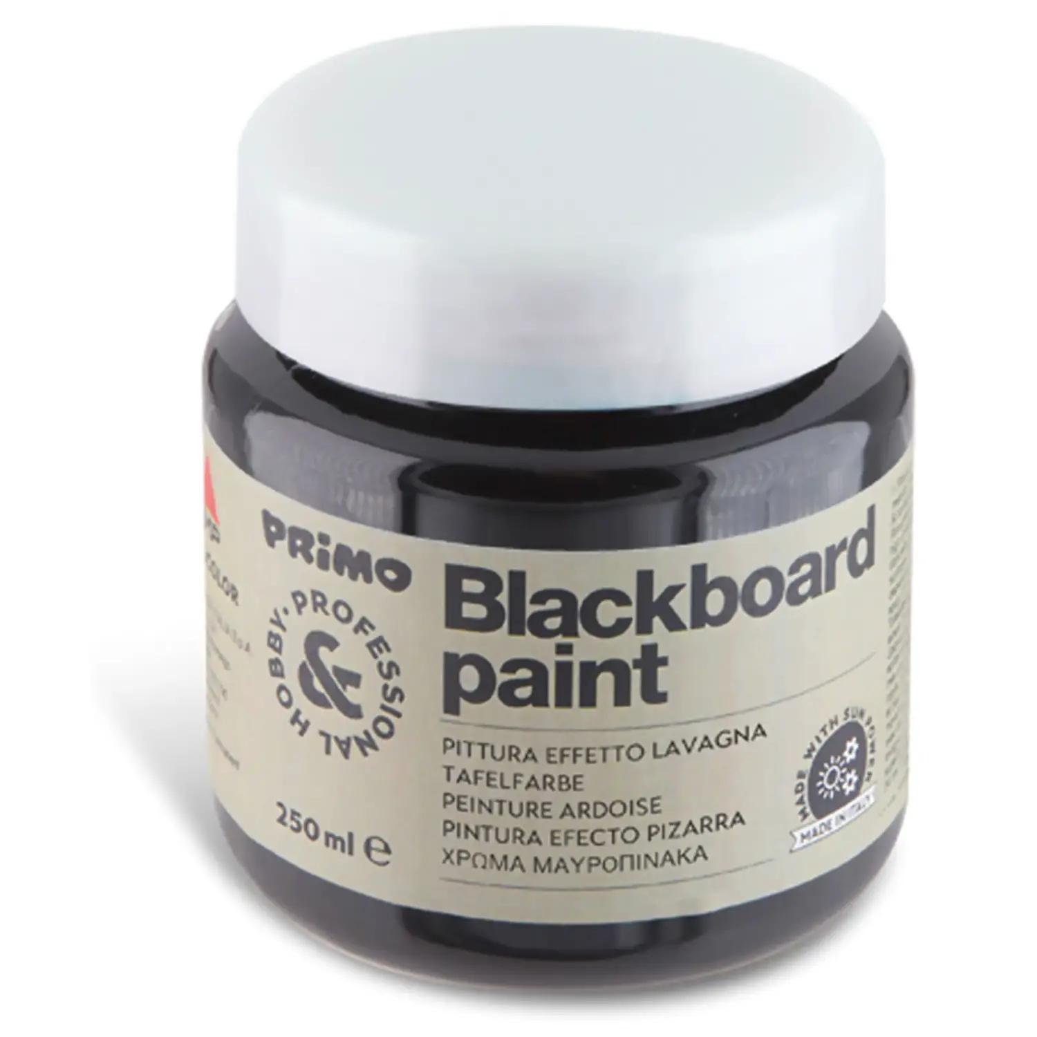 Tempera Ardesia Nera 250 ml – Pittura Acrilica Effetto Lavagna Scrivibile con Gessetti - Tempere