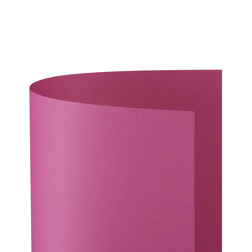 Cartoncino Bristol Liscio 200 gr - 25 Fogli 50x70 cm - Ciclamino - Carta e cartoncino