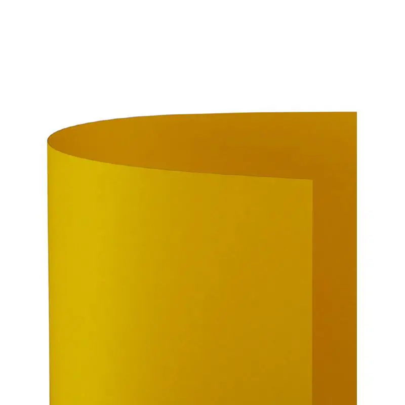 Cartoncino Bristol Liscio 200 gr - 10 Fogli 70x100 cm - Giallo Oro - Carta e cartoncino