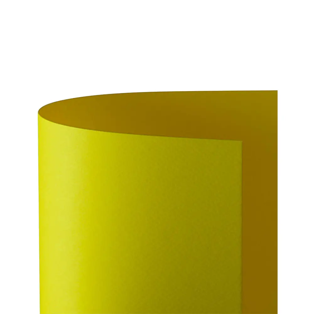 Cartoncino Prisma Monoruvido 220 gr - 20 Fogli 50x70 cm - Giallo - Carta e cartoncino
