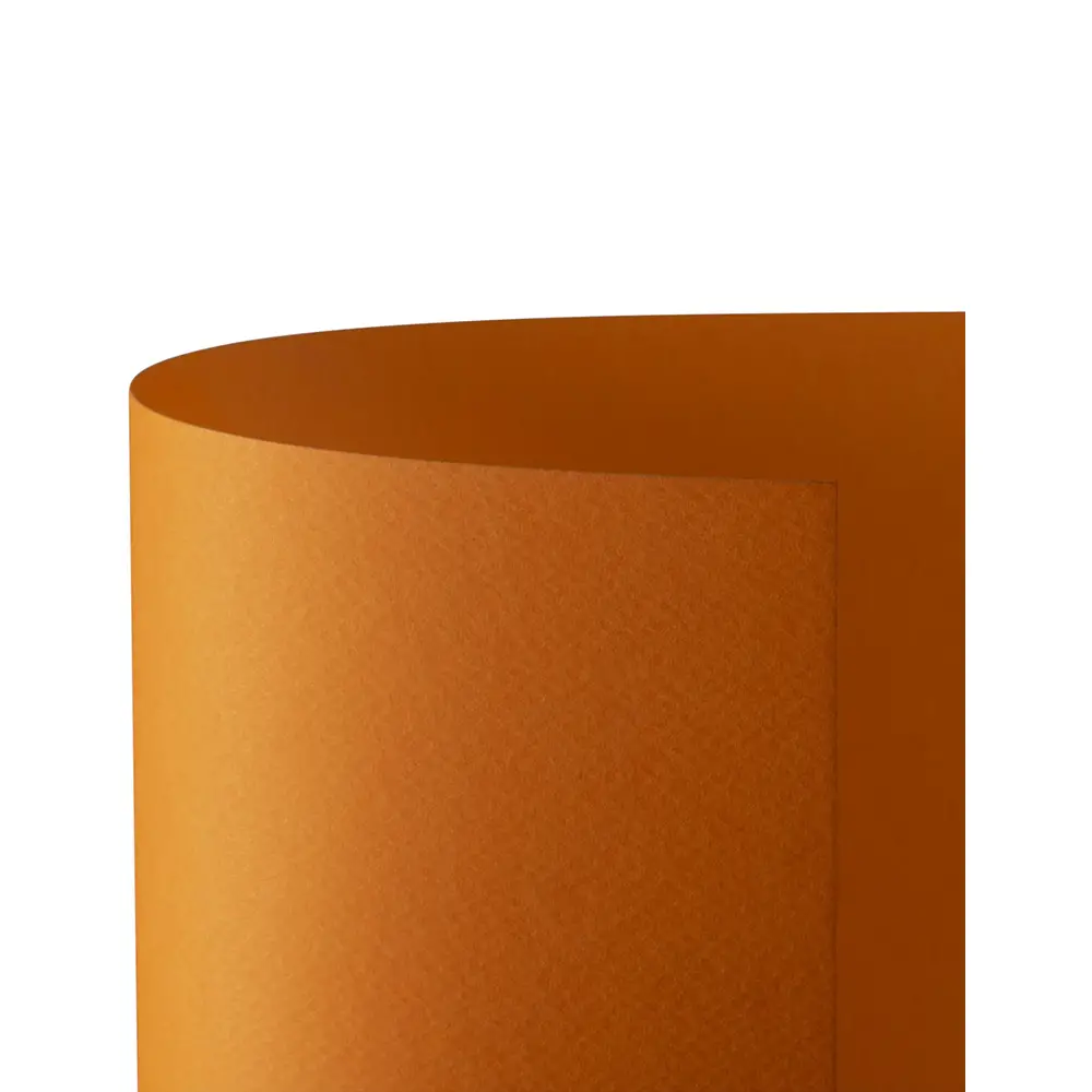 Cartoncino Prisma Monoruvido 220 gr - 10 Fogli 70x100 cm - Arancio - Carta e cartoncino