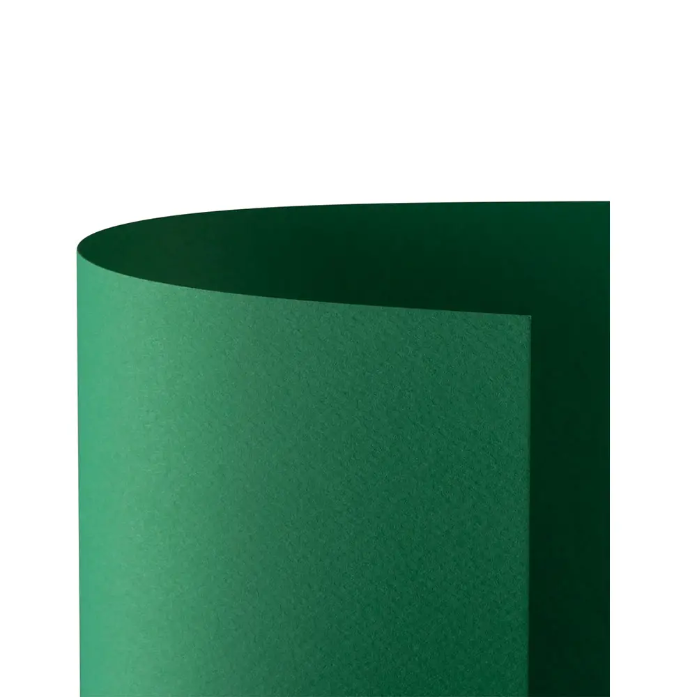 Cartoncino Prisma Monoruvido 220 gr - 10 Fogli 70x100 cm - Verde - Carta e cartoncino